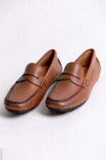 Mocassin Camel Cuir Crispé – Image 2