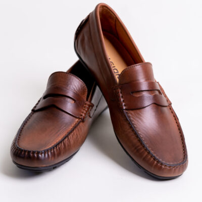 Mocassin Camel Cuir