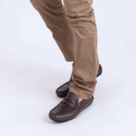 Mocassin Cuir Marron Crispé – Image 2