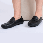 Mocassin Noir Crispé – Image 2