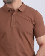 Polo uni marron – Image 3