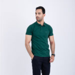 Polo uni vert – Image 2