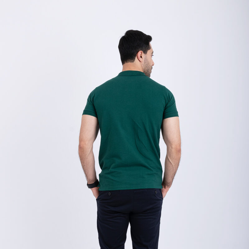 Polo uni vert – Image 5