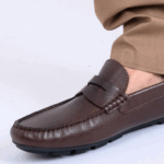Mocassin Cuir Marron Crispé – Image 3