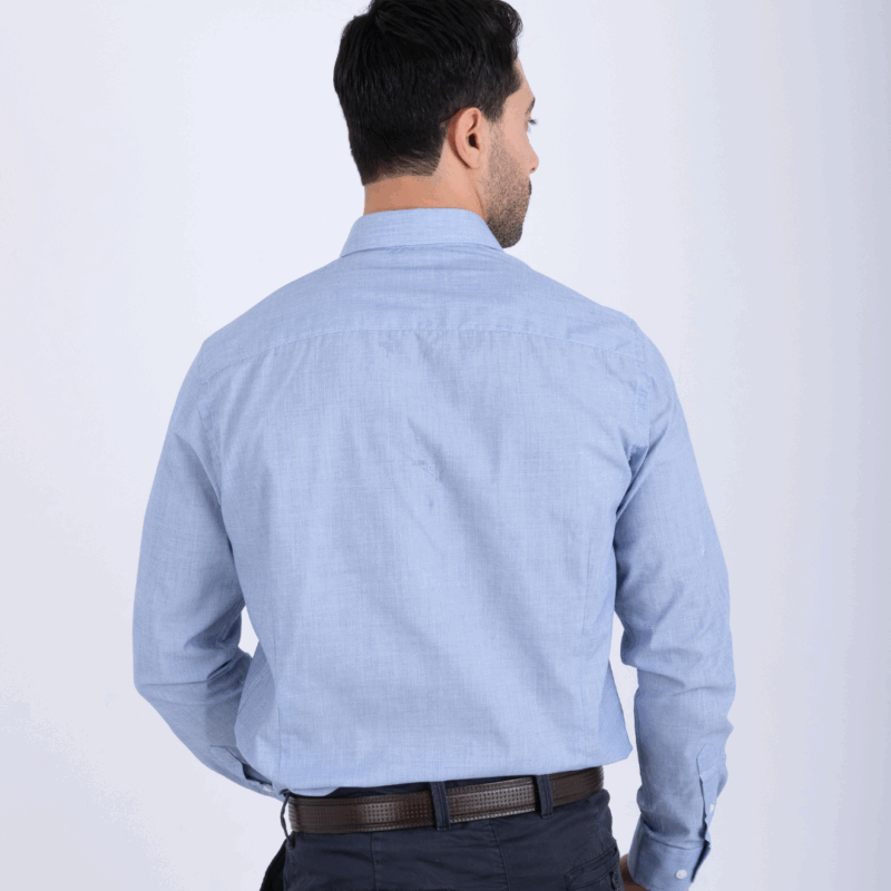 Chemise bleu gris ref209 – Image 4