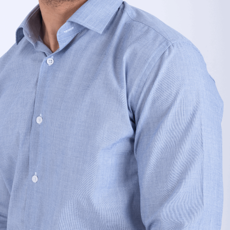 Chemise bleu gris ref209 – Image 2