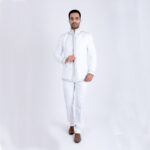 Costume Traditionnel Blanc-Beige