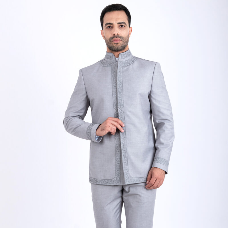 Costume Traditionnel gris cl – Image 2