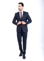 Costume Bleu Nuit Uni – Image 4