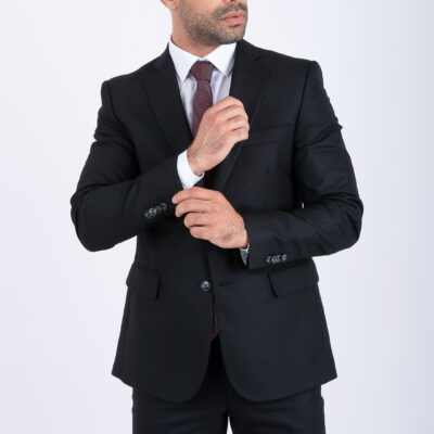 costume noir élégant pour mariage homme