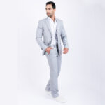 costume gris clair sport chic