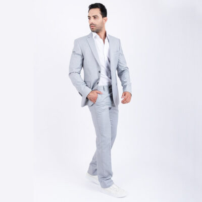 costume gris clair sport chic