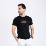 T-shirt Imprimé noir