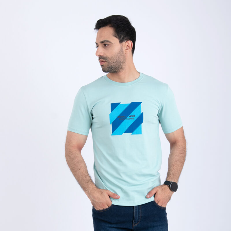 T-shirt vert d'eau ref140 – Image 1