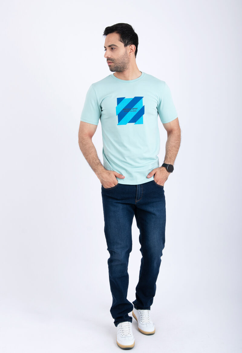 T-shirt vert d'eau ref140 – Image 5