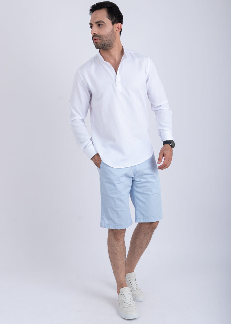 Chemise Col Mao Blanc ref208 – Image 7
