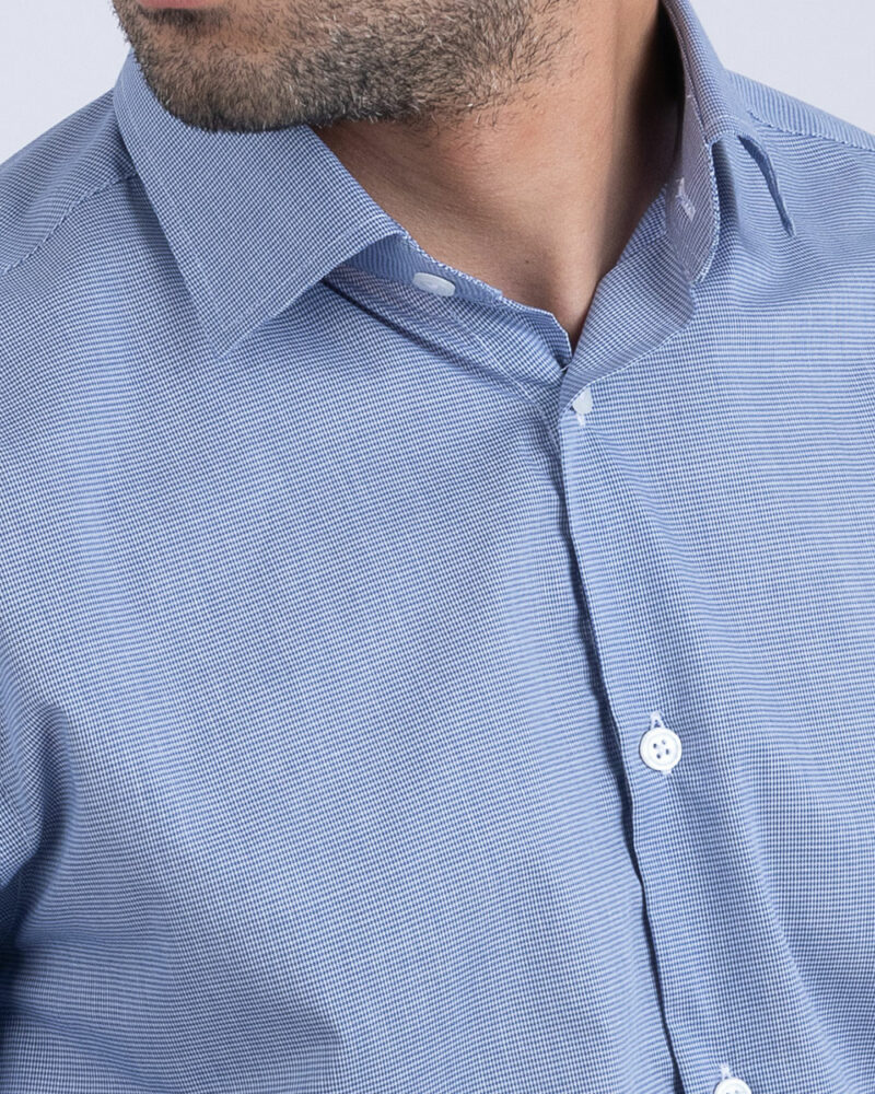Chemise Bleu Petit Carreaux ref211 – Image 3
