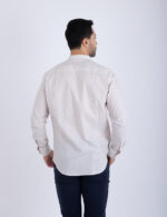 Chemise Col Mao Beige – Image 3