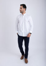 Chemise Col Mao Blanc – Image 2