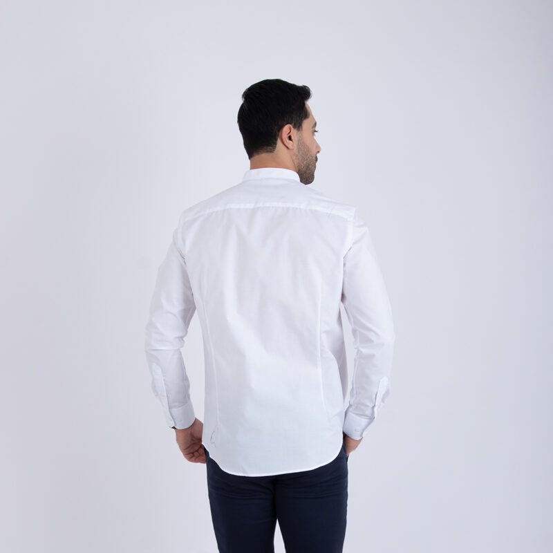 Chemise Col Mao Blanc – Image 4
