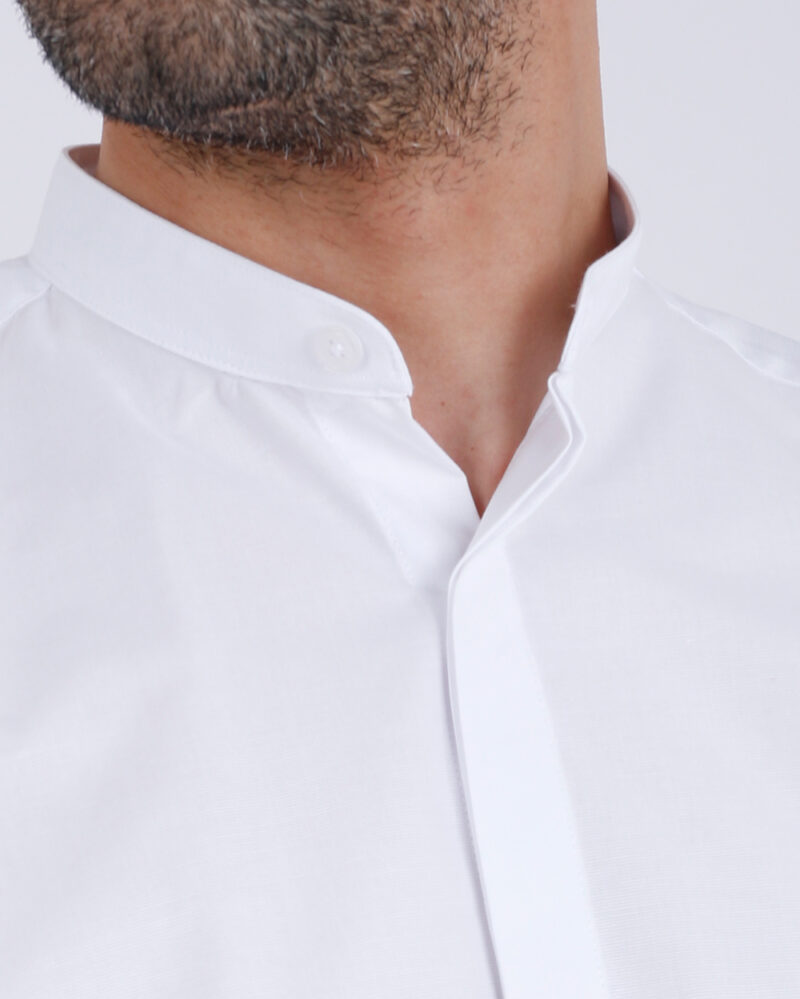 Chemise Col Mao Blanc – Image 3