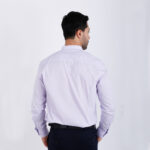 Chemise Col Mao Parme – Image 4