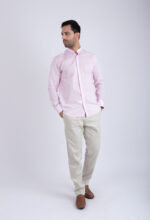 Chemise Col Mao Rose – Image 4