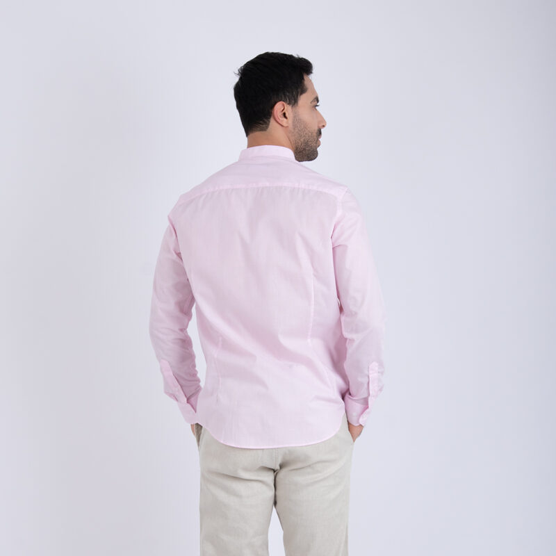 Chemise Col Mao Rose – Image 3
