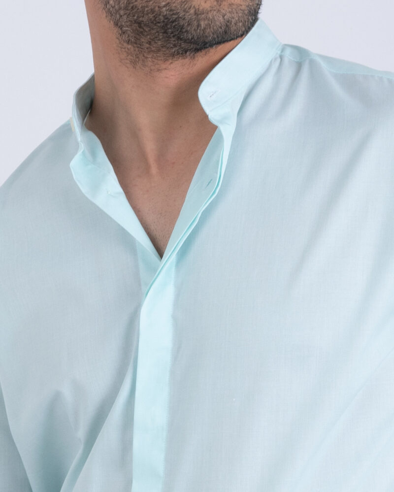 Chemise col mao vert – Image 2