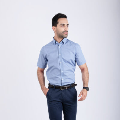 Chemise manche courte bl.carr ref215