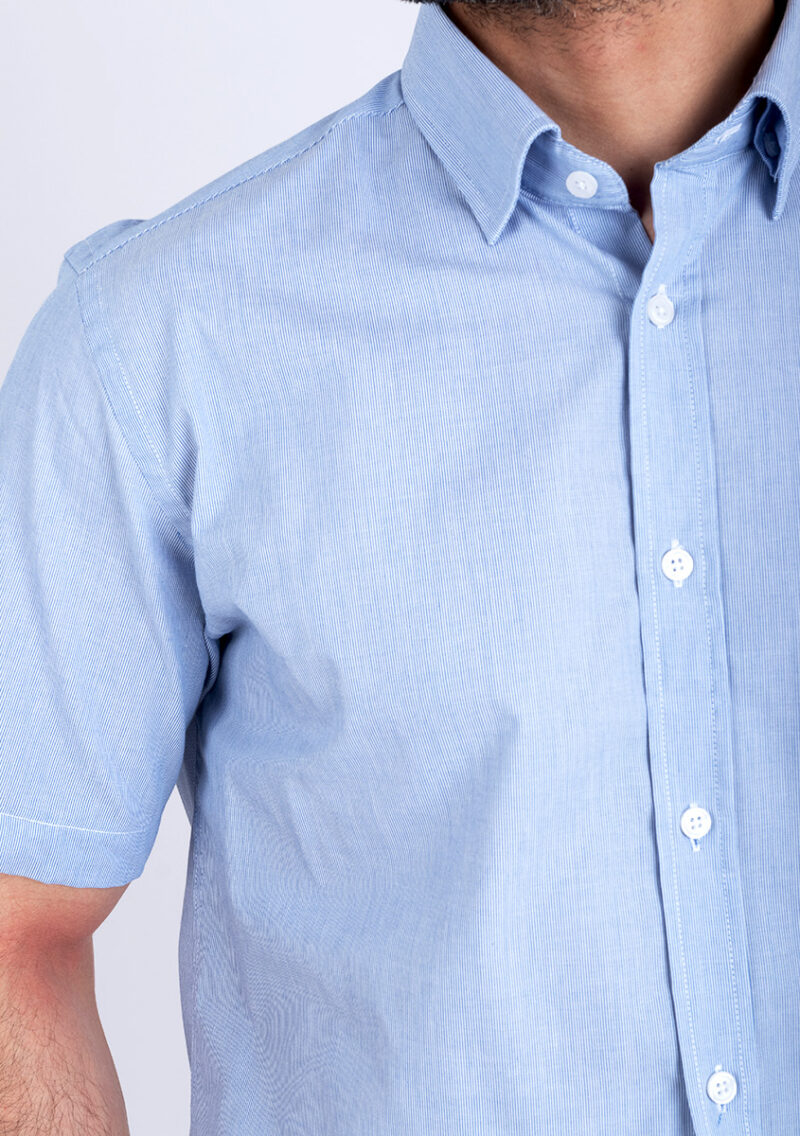 Chemise demi manche Bleu Ray – Image 3