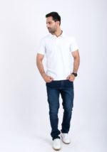 Polo uni Blanc – Image 4