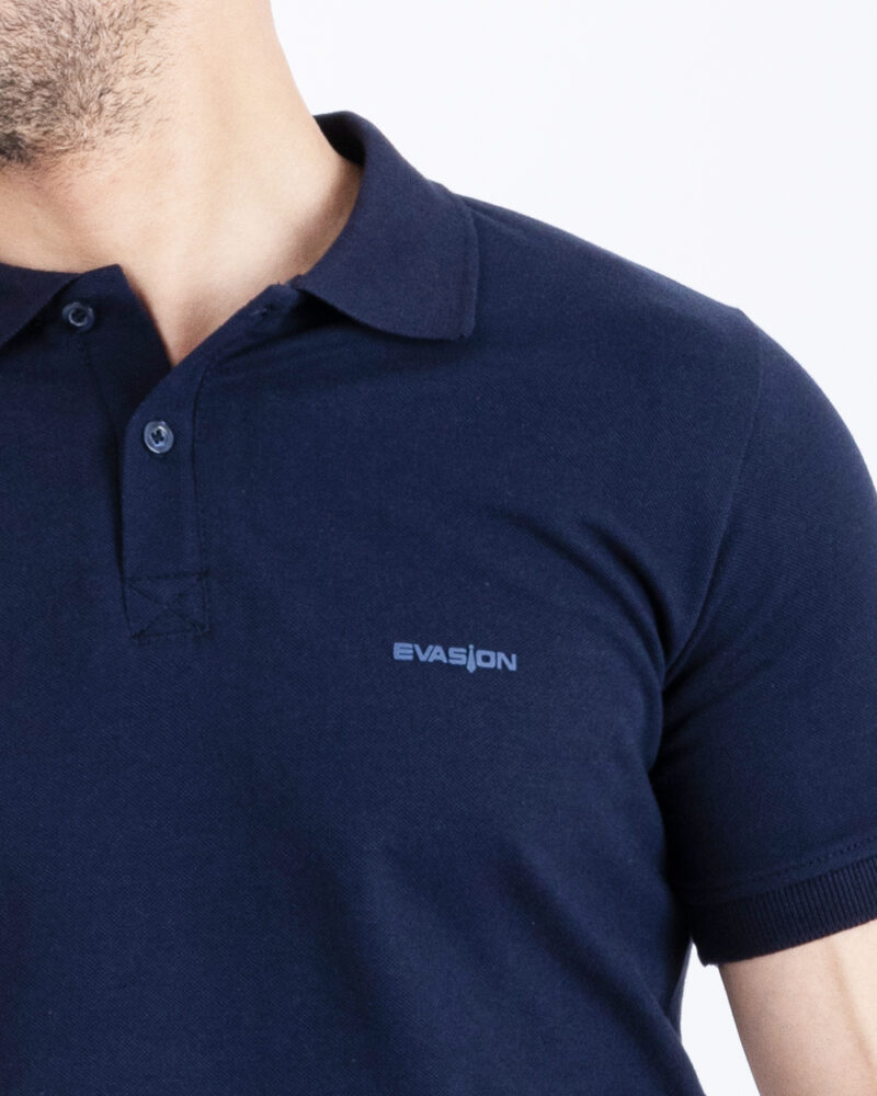 Polo uni marine – Image 2