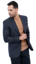 Veste homme bleu gris evasion