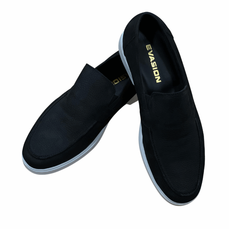 Mocassin Nubuck Noir – Image 1