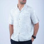 Chemise Lin Gris Clair
