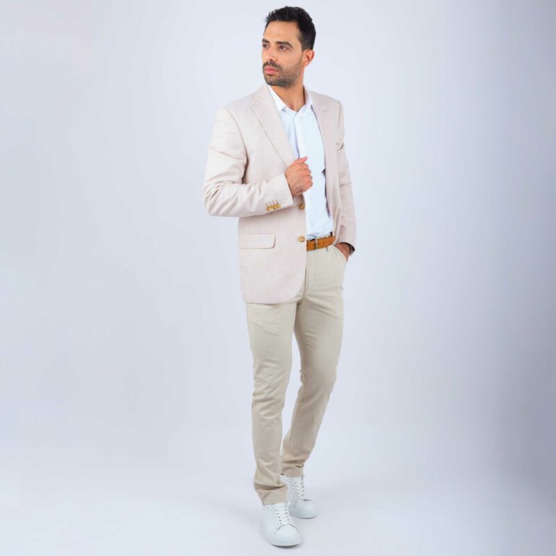 Veste Lin Beige – Image 2