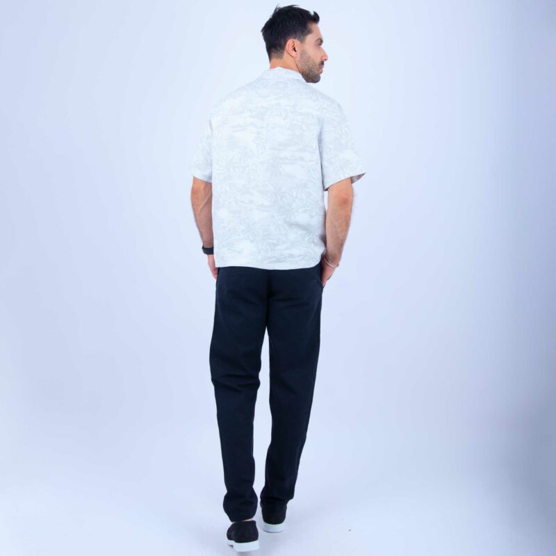 Chemise Lin Gris Clair – Image 6