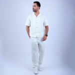 Chemise Lin Blanc Imprimé – Image 5