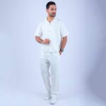 Chemise Lin Blanc Imprimé – Image 2