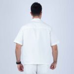 Chemise Lin Blanc Imprimé – Image 3