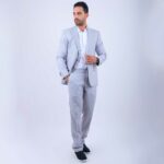 Costume Lin Gris Clair – Image 2
