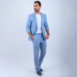 Veste Lin Bleu – Image 5
