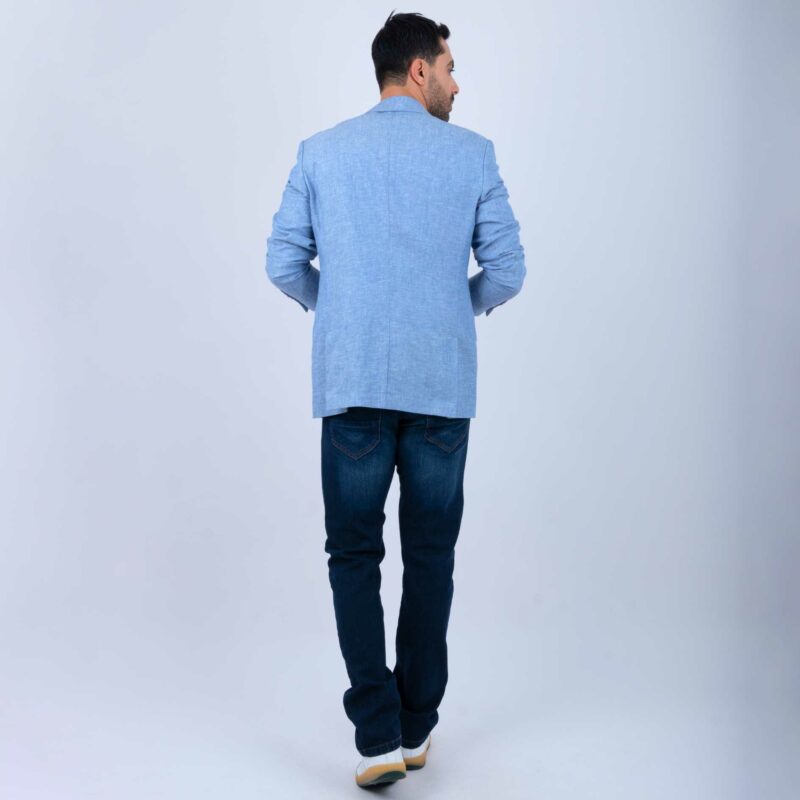 Veste Lin Bleu – Image 4