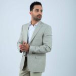 Veste Homme lin vert -evasion