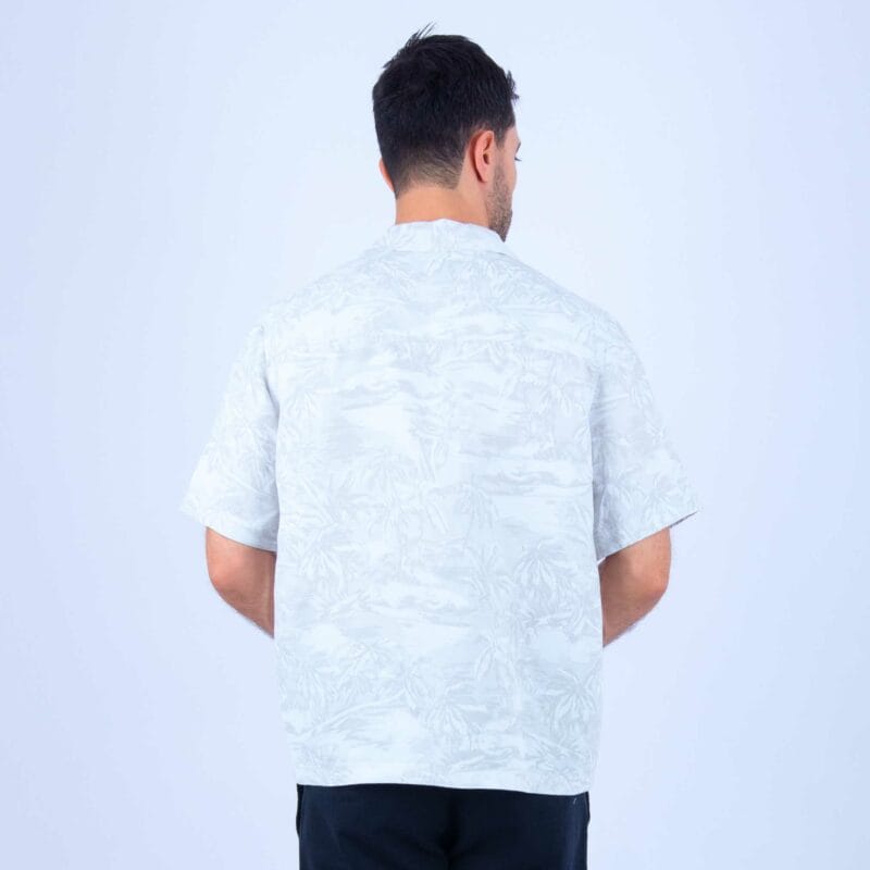 Chemise Lin Gris Clair – Image 3