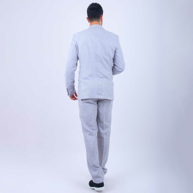 Costume Lin Gris Clair – Image 3