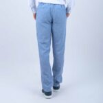 Pantalon Lin bleu Ref141 – Image 5