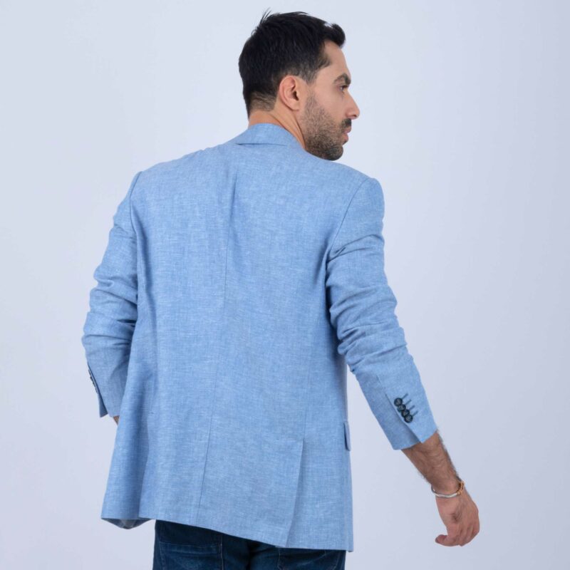 Veste Lin Bleu – Image 3