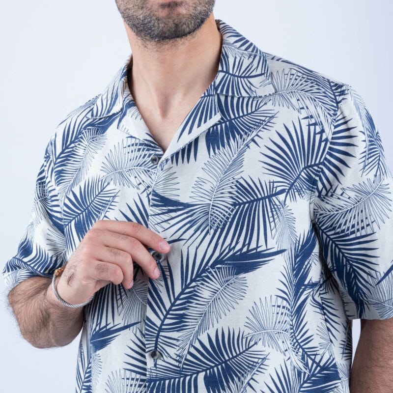 Chemise Lin Bleu – Image 3